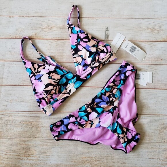 Raisins Salt & Soul Miami Floral Cheeky Bikini Top and Bottom Set - Picture 4 of 13